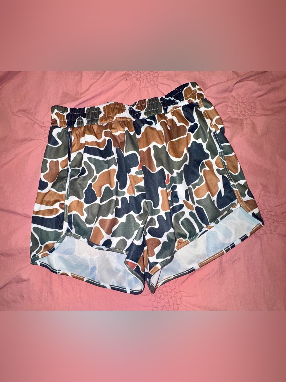 Women's Camouflage Print Athletic Shorts
